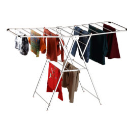 Foldable Stainless Steel Clothes Drying Rack | Single Layer | Rust-Resistant | 150 x 76 x 102 cm | Heavy-Duty